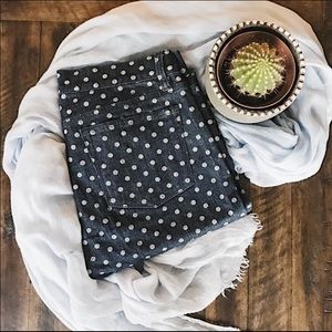 NWOT J.Crew Polkadot Toothpick Jeans